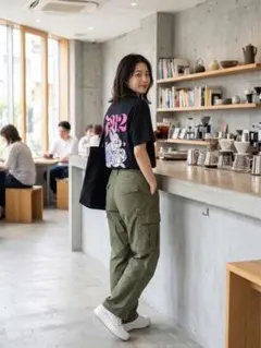 FR2 半袖Tシャツ ブラック ウサギプリントのサムネイル