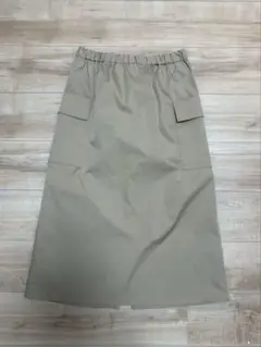 【週末お値下げ】ベージュ ロングタイトスカート
