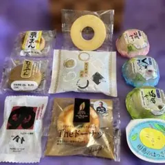 銘菓金長 焼きドーナツクラブハリエ　PASCOなごやん栗まん他和菓子詰合10点のサムネイル