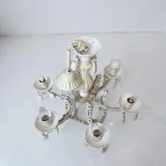 5灯式 シャンデリア ホワイト系 フラワーモチーフ - メルカリ