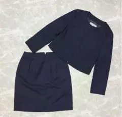 ロペピクニック ノーカラージャケット スカート スーツ ネイビー 36