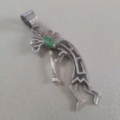 Navajo・OLDターコイズココペリ ネックレス・希少