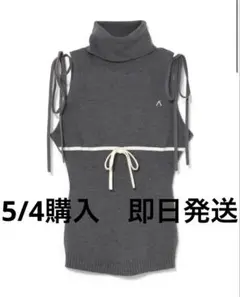 andmary Adele ribbon tank black - メルカリ