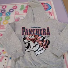 スパンコール付きパーカー