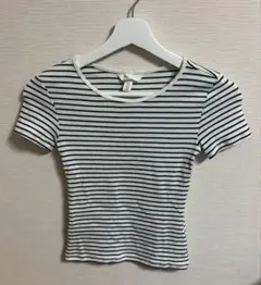 H&M ストライプ 半袖Tシャツ S