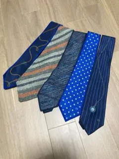 ミラショーン ネクタイ 5本セット シルク100% イタリア製 まとめ売り