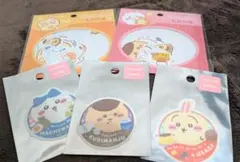 ちいかわ　フレークシールとステッカー5点セット