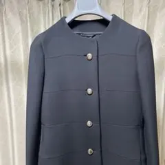 【美品】プラダ PRADA スプリングコート ノーカラー 比翼 40 2025年最新】PRADA レディース トレンチコート・スプリングコートの