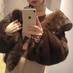 フーズフーチコ タックショールカラーファーコート