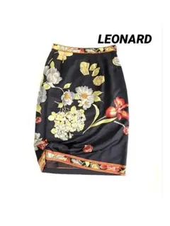 LEONARD レオナール 花柄 膝丈スカート 76のサムネイル