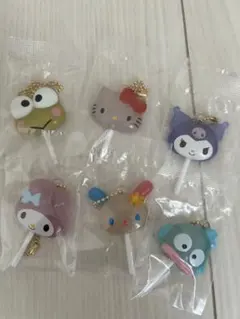 サンリオキャラクターズ　カラフルキャンディチャーム　全6種コンプリートセット♪
