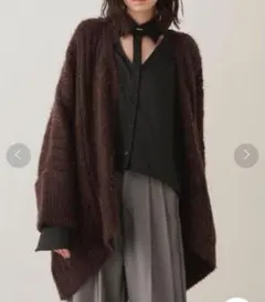 la belle Etude フェザーヤーンBIGニットアウター