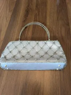 ビーズ刺繍 パーティーバッグ シルバー 結婚式 セレクトショップ