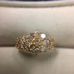 最終値引き♡ジュエリーマキ K18 ダイヤモンドリング♡ - メルカリ