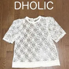 DHOLIC レース　トップス　半袖　シースルーのサムネイル