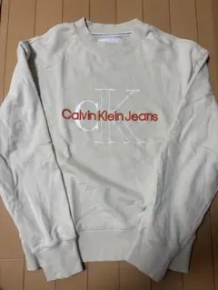Calvin Klein Jeans トレーナー Sサイズ クリーム
