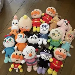 10体　プリちぃビーンズ　ぬいぐるみ　アンパンマン