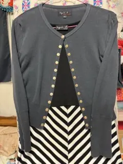 agnès b. ダークグレー カーディガン サイズ1