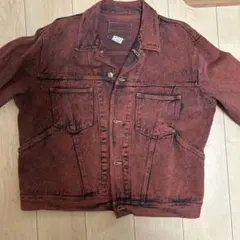 Squeeze デニムジャケット Lサイズ オレンジ系