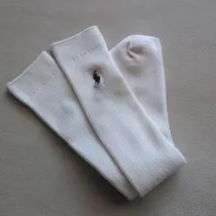 新品　ポロ・ラルフ・ローレン ホワイト　ハイソックス