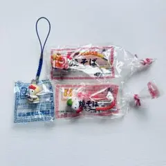 ハローキティ 根付け 非売品 マルちゃんコラボ 3点セット