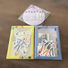 なにわ男子 新品、未使用 ステッカーセット2つ＆缶バッジ