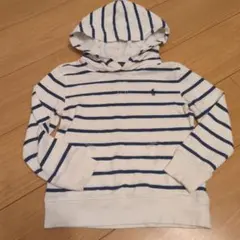 【極美品】ラルフローレン ストライプパーカー サイズ5　薄手　綿100