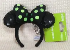 TDRディズニーハロウィン2025キーチェーン　ミニー　ミニチュア　カチューシャ