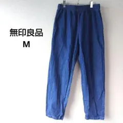 【美品】無印良品 洗いざらしデニムイージーパンツ メンズ Мのサムネイル