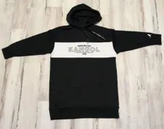 KANGOL カンゴール ロング丈パーカーワンピース 黒 130