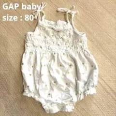 GAP baby キャミソールロンパース　着用イメージあり