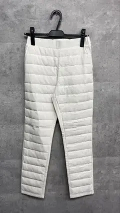 足元暖か！新品！noa-ge　ダウンパンツ　ホワイト　Мサイズ