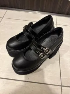 厚底ヒールダブルベルトシューズのサムネイル