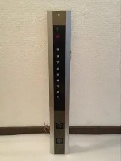 希少）昭和レトロ 当時物 真鍮製エレベーター 操作盤① 長さ53cm