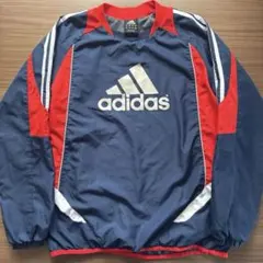 adidas ウィンドブレーカー ネイビー/レッド