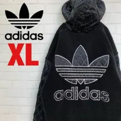 【希少90'sデサント製】アディダス　キルティング切替ボアジャケット