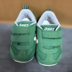 asics スニーカー　アイダホ　グリーン　13cm baby