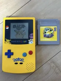 起動確認済み ゲームボーイカラー ポケモン イエロー 電池交換済セット ②