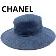 CHANEL シャネル ハット ココマーク デニム ブルー バケットハットのサムネイル