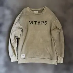 WTAPS ダブルタップス スウェット ボールバイオ加工 カレッジロゴ WTAPS ダブルタップス スウェット ボールバイオ加工 カレッジロゴ