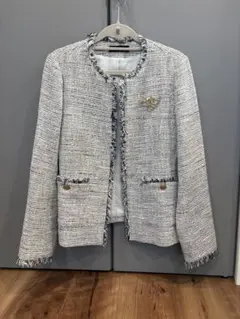 상태좋음 GREEN LABEL RELAXINGツイードジャケット