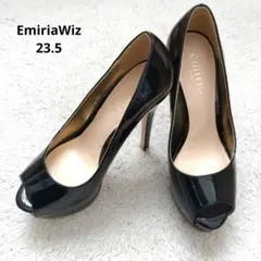 EmiriaWiz愛沢えみりさん 黒 オープントゥ ハイヒールのサムネイル