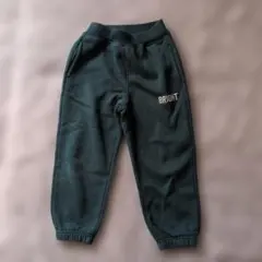 GU キッズ スウェットパンツ 110cm ダークグリーン 裏起毛