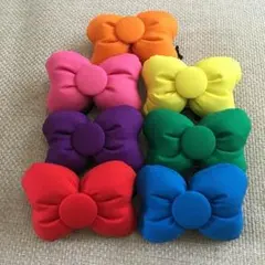 キスマイカラー♡ミニーちゃん型リボンゴム♡ 7色セット！1450円♡