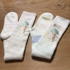 【新品タグ付】ジェラートピケ 靴下 2足セット もこもこ ルームソックス