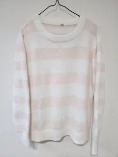 gelato pique ボーダー ピンク セットアップ 上下セット ふわふわ