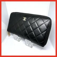 205 シャネル マトラッセ　長財布　折り財布　ココマーク　黒 205 シャネル マトラッセ 長財布 折り財布 ココマーク 黒 - メルカリ