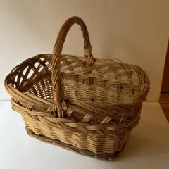 キャトルセゾン バスケット かご　ワンハンドル 柳 バスケット ラインのサムネイル