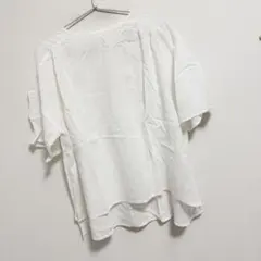 On One’s Own リネンコットンギャザー半袖トップ26A