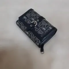 Pinky&Dianne 三つ折り財布 グレー　ロゴ